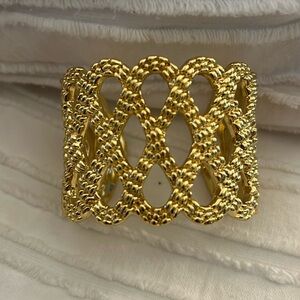 Lily Pulitzer gold cuff bracelet